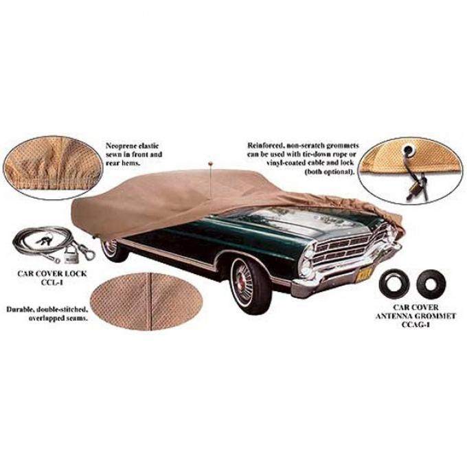 Car Cover, Poly Cotton, Galaxie 500 XL, 1963