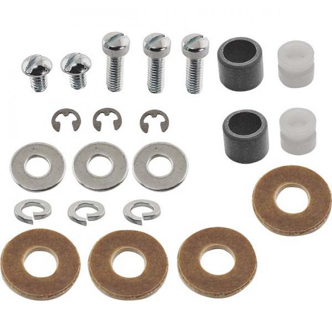 Model A Ford Generator Brush Holder Hardware Set - 23 Pieces