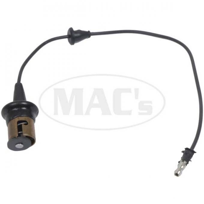 License Plate Light Wire - With Socket - 12 Long - Ford Except Retractable & Station Wagon & Ranch Wagon & Sedan Delivery