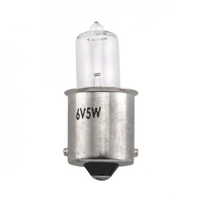 Light Bulb - 5 Watt - 6 Volt Halogen - Top Quality Bulb - Ford