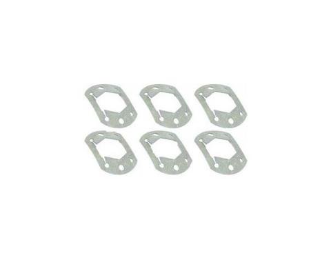 Brake Drum Retainers - Push-On Type - Green - 6 Pieces - Ford