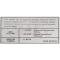70 302-2V AT/MT Emission Decal (Before 10/1)