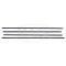 Belt Weatherstrip Kit - Flat Stainless Steel Bead On Outer and Round Stainless Steel Bead On Inner - 4 Pieces