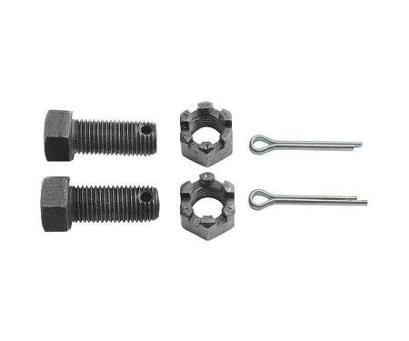 Front Radius Rod Mounting Kit - 6 Pieces, Includes Bolts, Castle Nuts & Cotter Pins - Ford