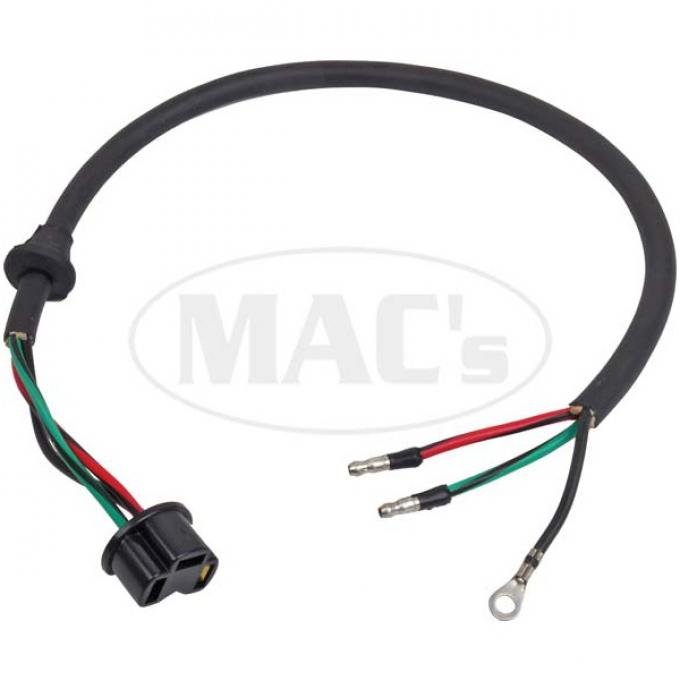 Headlight Socket Wire - PVC Wire - With Full Length Ground Wire - Includes Grommet - 23 Long - Mercury Only