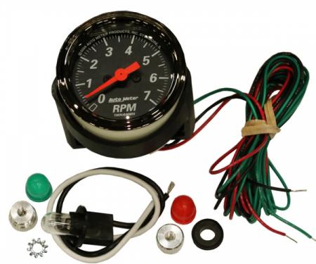 Chevelle Tachometer, 7000 RPM, Designer Black, AutoMeter, 1964-1972