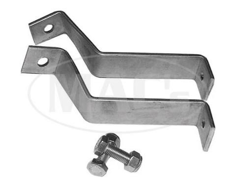 Ford Pickup Truck Emergency Brake Rear Brackets - StainlessSteel - F100