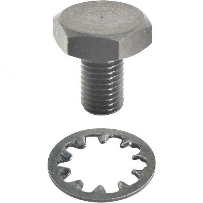 Model A Ford Generator Pulley Bolt & Washer Set - 1/4 For 7/8 Tapered End
