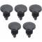 Retaining Clip-Black Plastic (Pack Of 5)