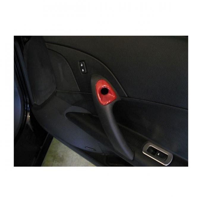 Corvette Interior Door Release Button Bezels, Painted In Factory Colors, 2005-2013