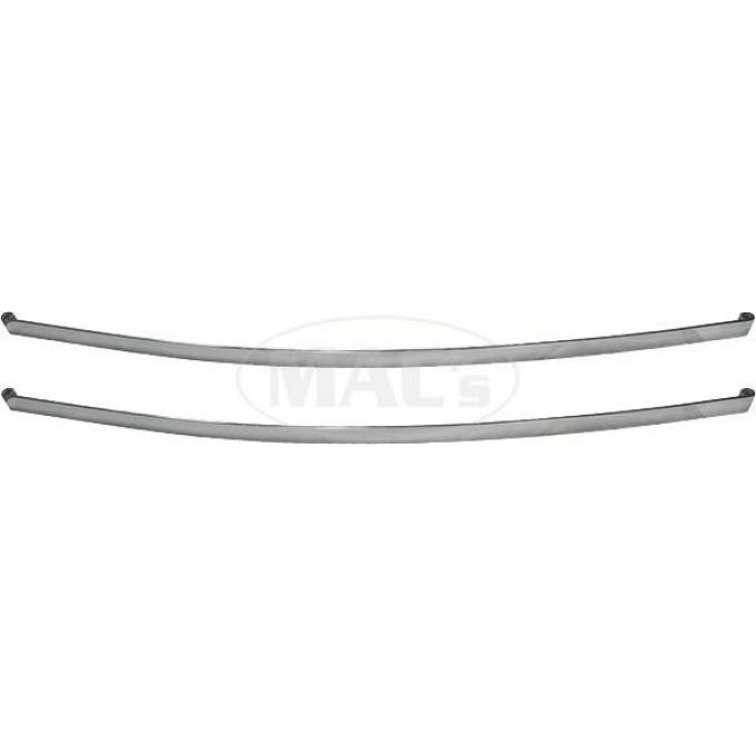 Model A Ford AA Truck Front Bumper Bars - Polished Stainless Steel - 64 Long