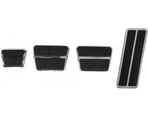1967-1968 Camaro / Firebird Pedal Pad & Trim Kit for Cars With Drum Brakes & Manual Transmission