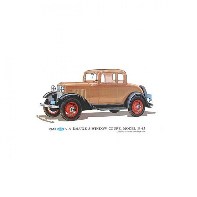 Print - 1932 Ford 5 Window Coupe (B45) - Unframed