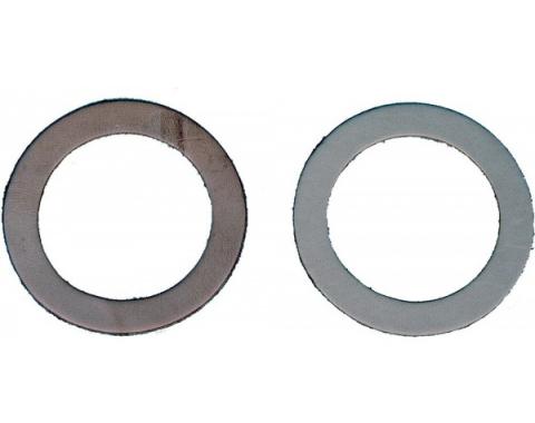 Camaro Steering Spindle To Brake Backing Plate Seals, Leather, 1967-1969