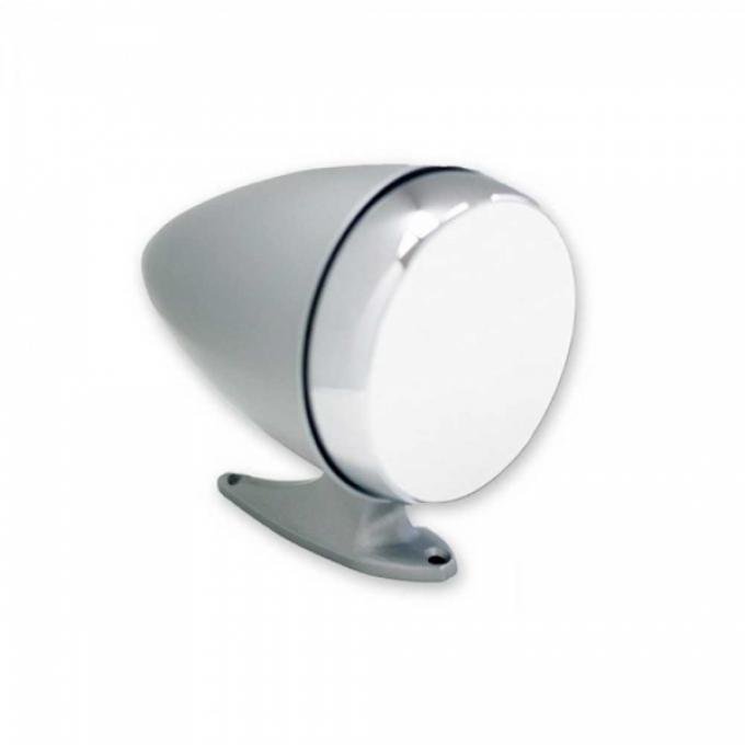 Ford Mustang - Bullet Mirror, Rotunda Style, Convex Right, Chrome, 1965-1967