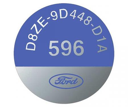 Ford Pickup Truck EGR Valve Decal - D8ZE-9D448D1A