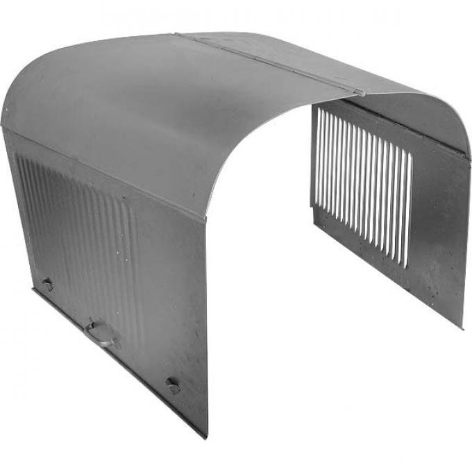Model A Ford Hood - Complete - Steel - Includes Handles & Clips - With Tapered Louvers - Not For Early 28 Briggs