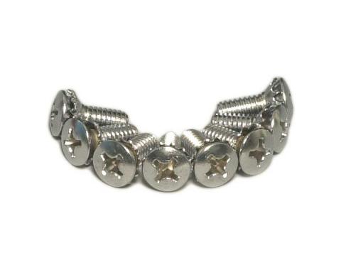 Corvette Door Latch Screws, 8 Piece Set, 1956-1972