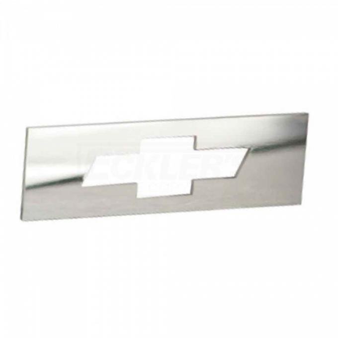 Full Size Chevy Side Marker Light Inserts, Stainless Steel With Bowtie, 1968
