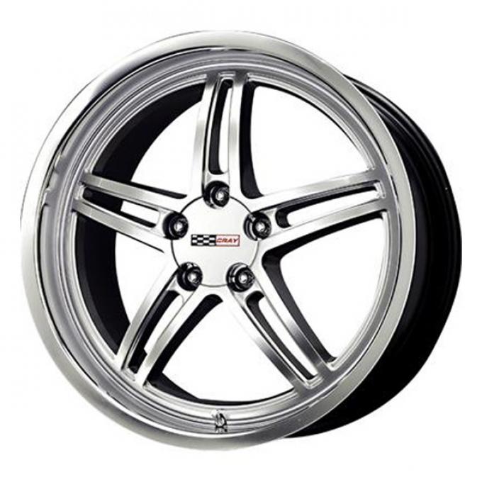 Corvette Cray Scorpion 20x10.5 Hyper Silver With Mirror CutLip, 1-Piece Wheel, 1997-2013