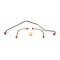 Camaro Fuel Line Set, Fuel Pump To Holley Carburetor, Steel, Z28, 3/8