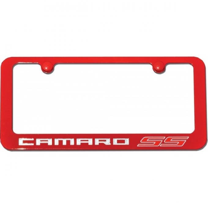 Camaro SS Painted Rear License Plate Frame