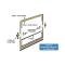 Model T Ford Windshield Frame Kit - Brass Frame - Brass Channel - Upper Frame 41-1/2 X 12-3/4 - Lower Frame 41-1/2 X 14-3/4