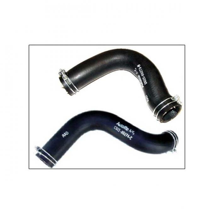 Ford Mustang Radiator Hose Set - 2 Hoses - Script - 302 Or Boss 302 Or 351W V-8