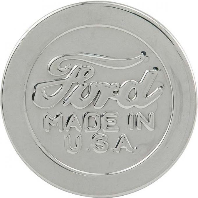 Model A Ford Center Bumper Clamp - Round - Ford Script - Made In The USA