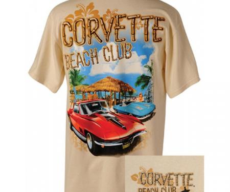 Corvette T-Shirt, Men's, Corvette C2 Beach Club