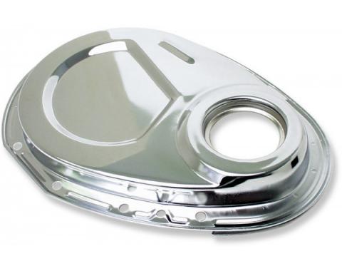 Chevelle Timing Chain Cover, Small Block, Unplated Steel, 1969-1972