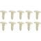 Weatherstrip Plastic Push Pin Set - 10 Pieces - T-Shaped - Ford & Mercury