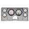 Malibu Instrument Cluster Panel, Aluminum Finish, With Phantom Gauges, 1982-1983