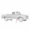 Chevy Or GMC Truck, Front Fender Wheel Arch Molding, Fleetside, Right, 1967-1968