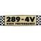 Decal - Valve Cover - 289-4V - High Performance