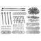 Chevy Truck Bed Bolt Kit, Zinc Plated, Long Bed, Step Side, 1947-1950