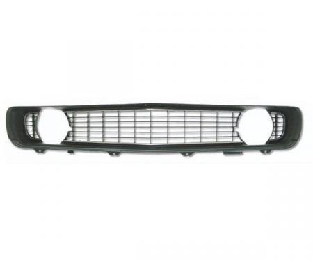 Camaro Center Grille, Black, For Cars With Standard Trim (Non-Rally Sport), 1969
