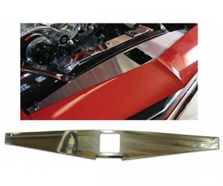 Camaro Core Support Filler Panel, Polished Aluminum, 1967-1969