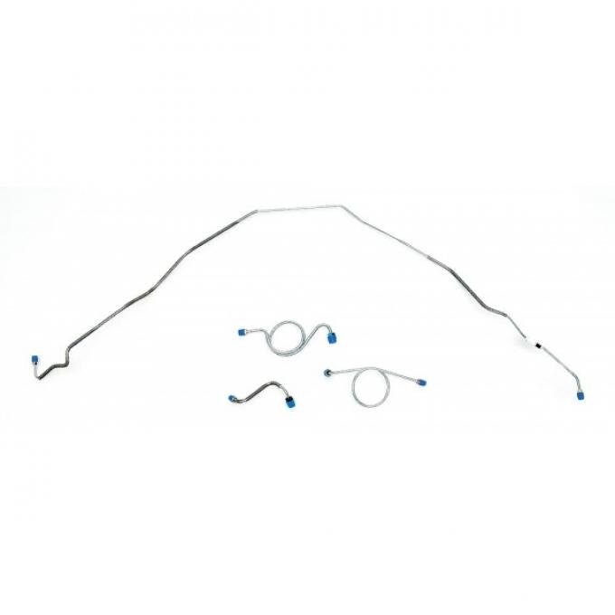 Full Size Chevy Brake Line Set, Power Drum Brakes, Front, 1967-1968