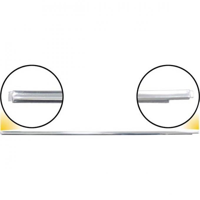Rear Door Moulding - Stainless Steel - Left - Ford Convertible Sedan
