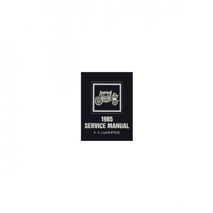 Full Size Chevy Fisher Body Service Manual, 1985