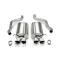 Corvette Exhaust System, With Pro-Series 3-1/2" Quad Tips, Sport, CORSA, 2009-2010