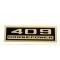 Chevelle Valve Cover Decal, 409 hp, 1964-1972