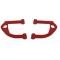Camaro Upper Control Arms, Front, Tubular, Red, With Bushings, 1993-2002