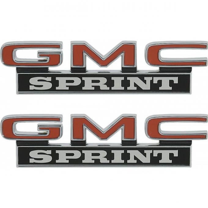 El Camino Roof Side Panel Emblems, (GMC Sprint), 1973-1977