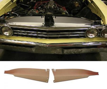 Chevelle Core Support Filler Panel, Anodized Aluminum, 1967