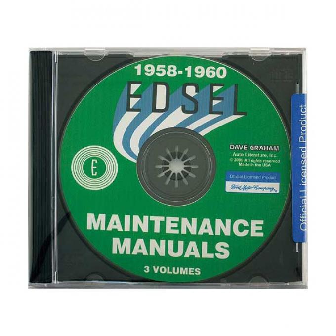 Shop Manual CD - Edsel - For Windows Operating Systems Only