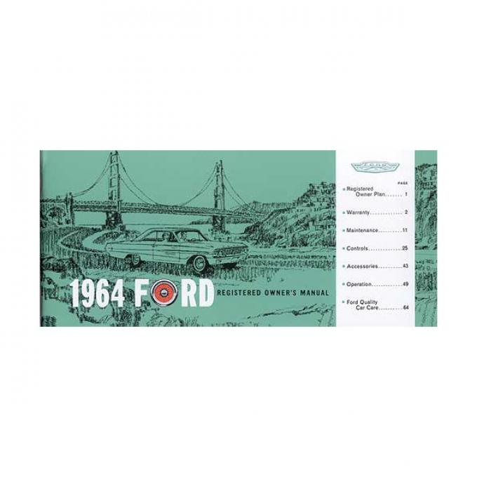 Ford Owner's Manual - 70 Pages