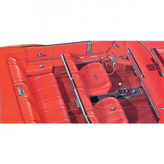 Full Size Chevy Seat Cover Set, Impala SS Convertible, 1965