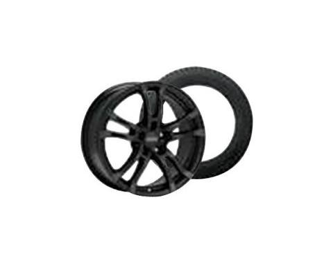 Camaro Anzio Turn Black Wheel Rim and Goodyear Eagle Ultra Grip GW-3 Tire Kit, 2010-2015